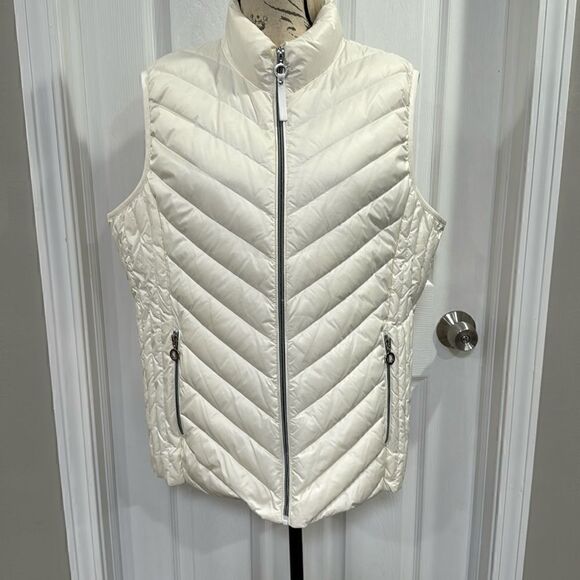 FRANDSEN JENSINE  DOWN VEST. IVORY WHITE - Picture 3 of 9